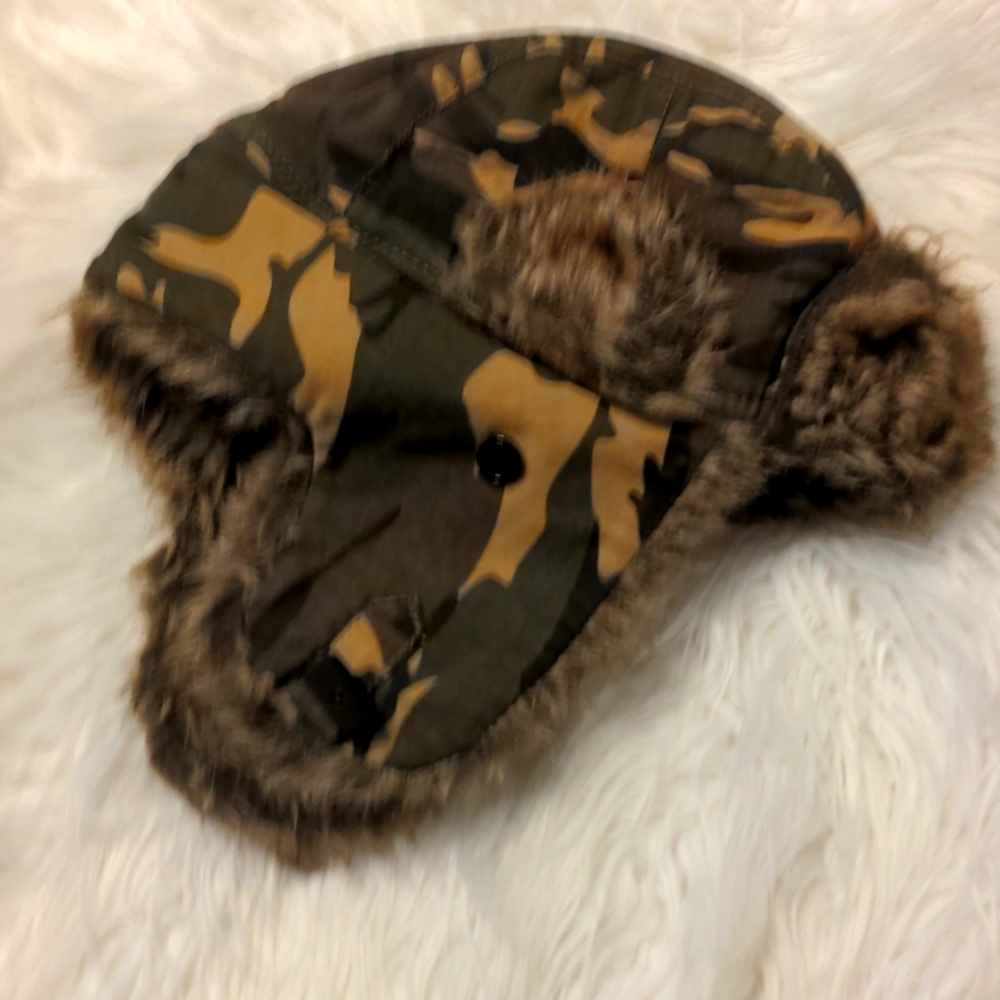 D&Y Camo trapper hat one size fits most